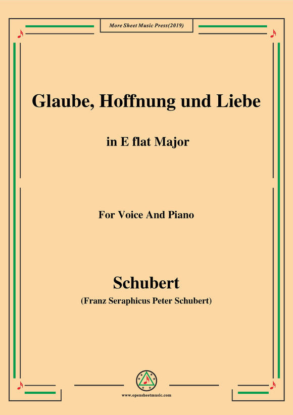 Schubert-Glaube,Hoffnung und Liebe,Op.97