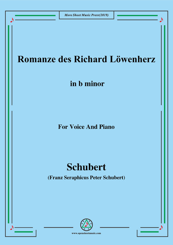 Schubert-Romanze des Richard Löwenherz,Op.86(D.907)