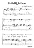 Schubert-Grablied für die Mutter(A Mother's Funeral Song),D.616
