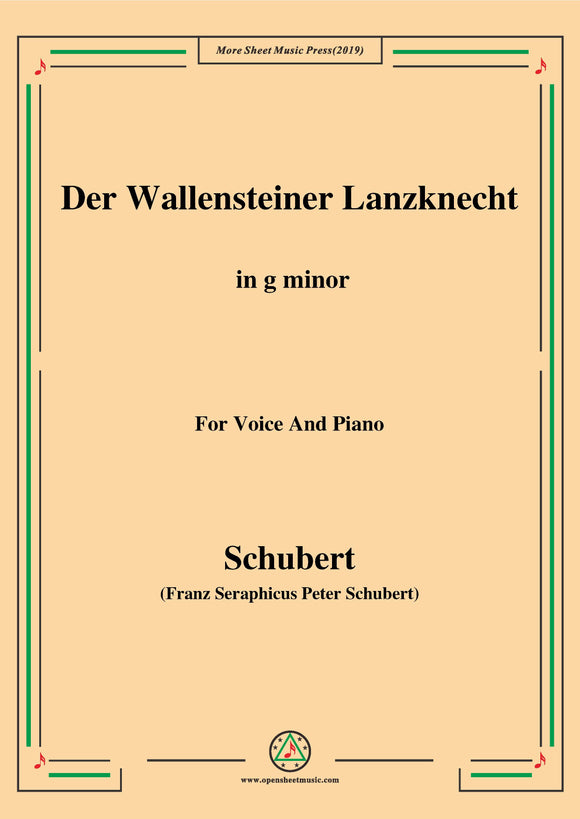 Schubert-Der Wallensteiner Lanzknecht