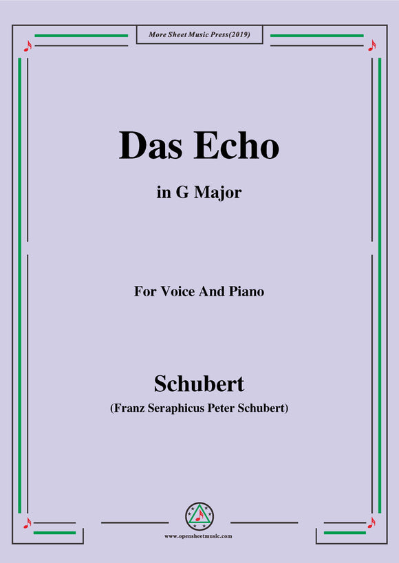 Schubert-Das Echo,Op.136