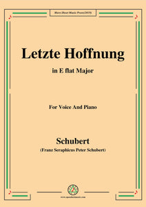 Schubert-Letzte Hoffnung,from 'Winterreise',Op.89(D.911) No.16