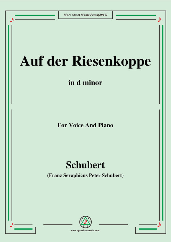 Schubert-Auf der Riesenkoppe(On the Giant Peak),D.611