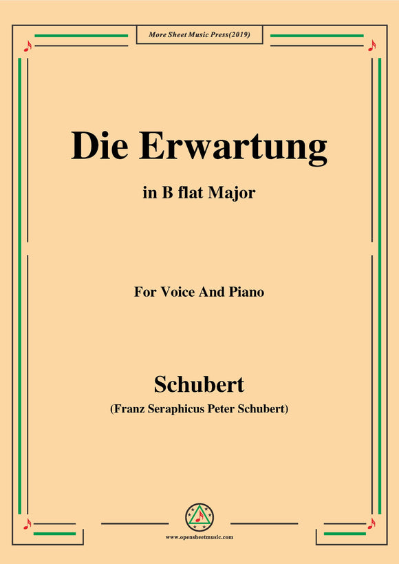 Schubert-Die Erwartung,Op.116