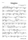 Schubert-Standchen(Hark,Hark!The Lark),D.889,for 2 Flutes&Piano