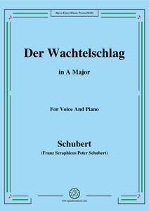 Schubert-Der Wachtelschlag,Op.68
