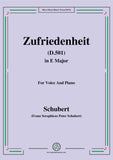 Schubert-Zufriedenheit(Contentment),D.501