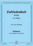 Schubert-Zufriedenheit(Contentment),D.362