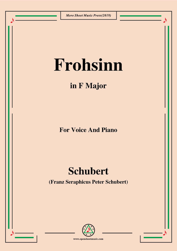 Schubert-Frohsinn(Cheerfulness),D.520