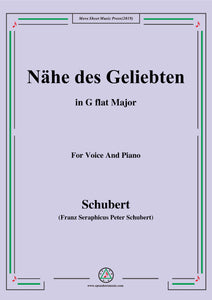 Schubert-Nähe des Geliebten,Op.5 No.2