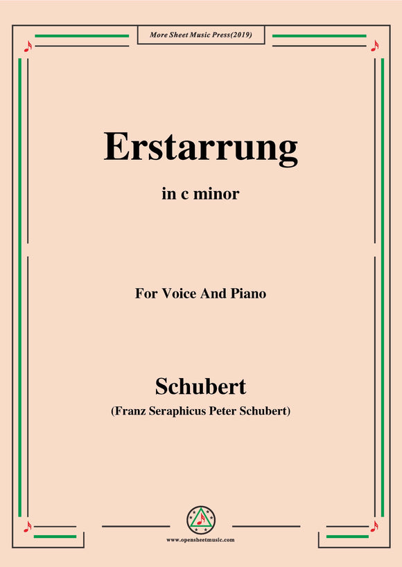 Schubert-Erstarrung,from 'Winterreise',Op.89(D.911) No.4