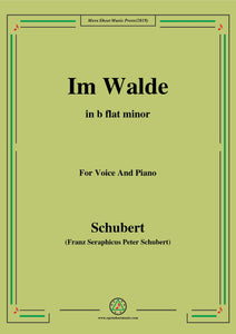 Schubert-Im Walde,Op.93 No.1