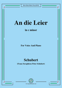 Schubert-An die Leier(To My Lyre),Op.56 No.2