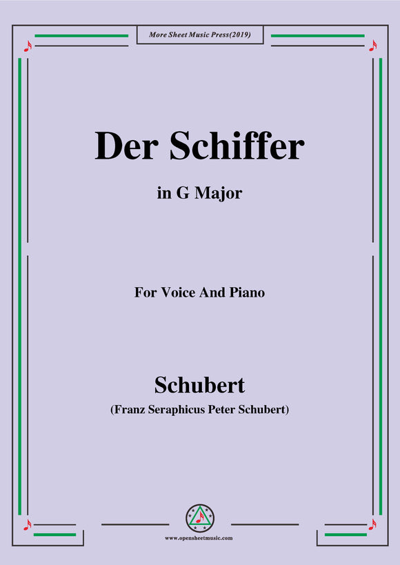 Schubert-Der Schiffer,Op.21 No.2