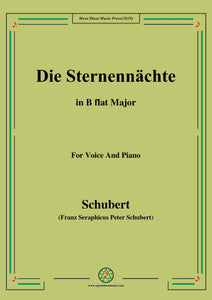 Schubert-Die Sternennächte,Op.165 No.2