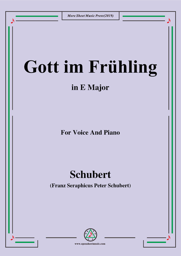 Schubert-Gott im Frühling