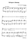 Schubert-Kriegers Ahnung