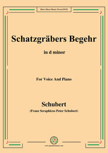 Schubert-Schatzgräbers Begehr,Op.23 No.4
