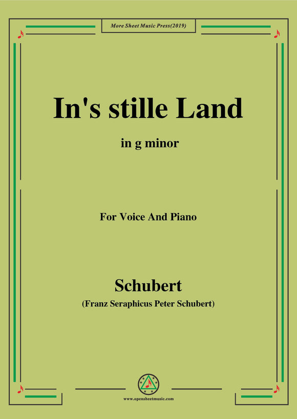 Schubert-In's stille Land