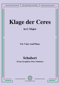 Schubert-Klage der Ceres