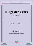 Schubert-Klage der Ceres