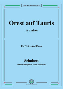 Schubert-Orest auf Tauris(Orestes on Tauris),D.548