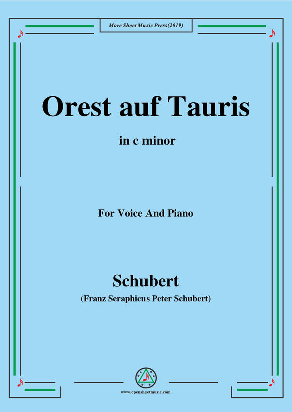 Schubert-Orest auf Tauris(Orestes on Tauris),D.548