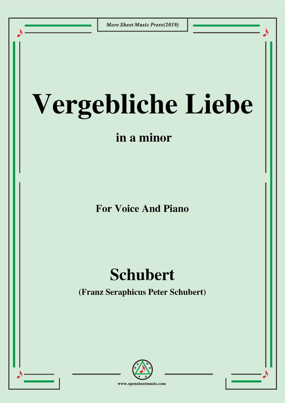 Schubert-Vergebliche Liebe,Op.173 No.3