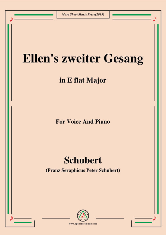 Schubert-Ellens Gesang II,Op.52 No.2