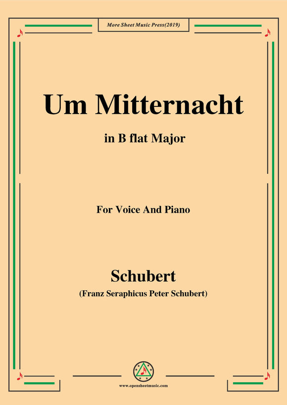 Schubert-Um Mitternacht(At Midnight),Op.88 No.3