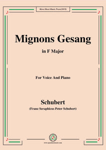 Schubert-Mignons Gesang