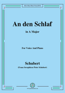 Schubert-An den Schlaf