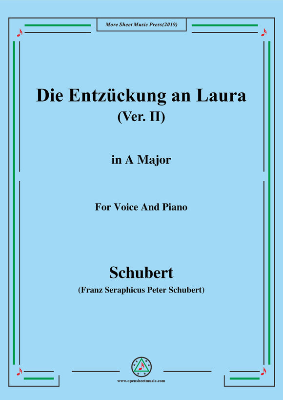 Schubert-Die Entzückung an Laura(Version II),D.577