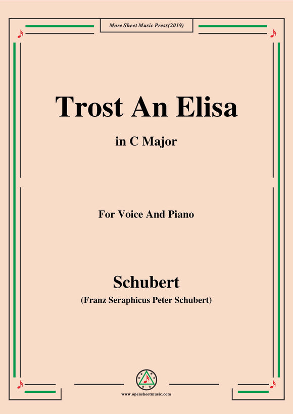 Schubert-Trost An Elisa