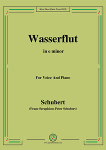 Schubert-Wasserflut,from 'Winterreise',Op.89(D.911) No.6