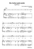 Schubert-Du Liebst mich nicht,Op.59 No.1