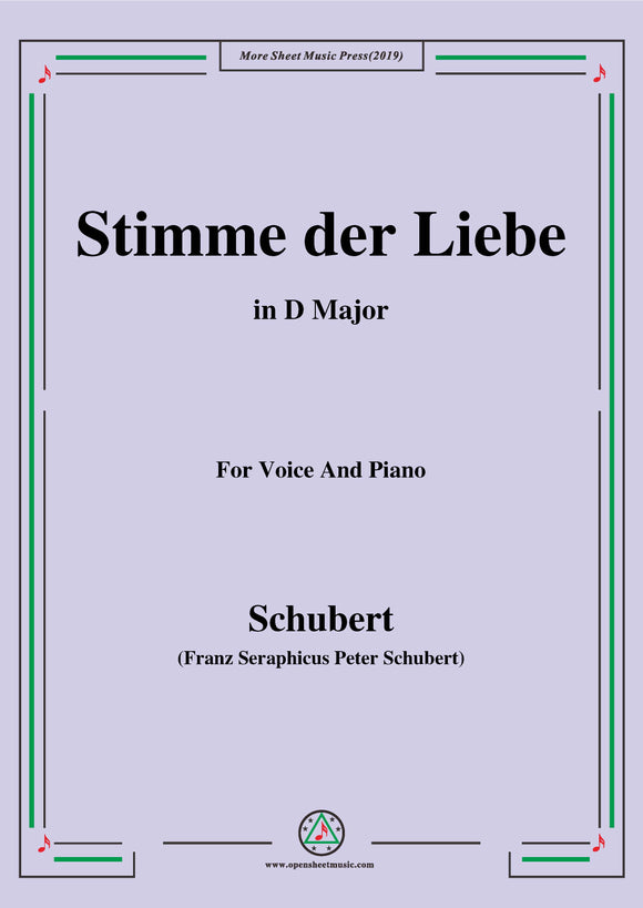 Schubert-Stimme der Liebe