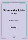 Schubert-Stimme der Liebe