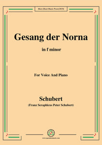 Schubert-Gesang der Norna,Op.85 No.2
