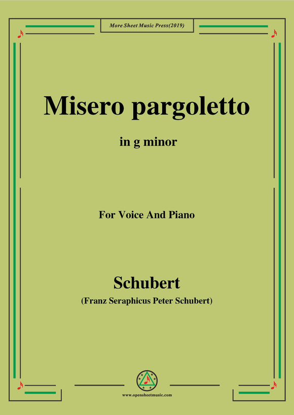 Schubert-Misero pargoletto