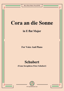 Schubert-Cora an die Sonne