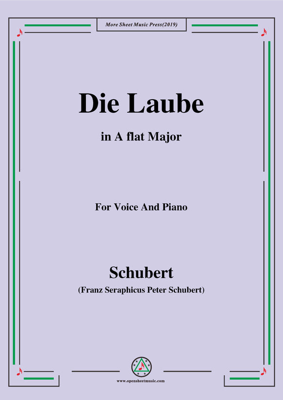Schubert-Die Laube,Op.172 No.2