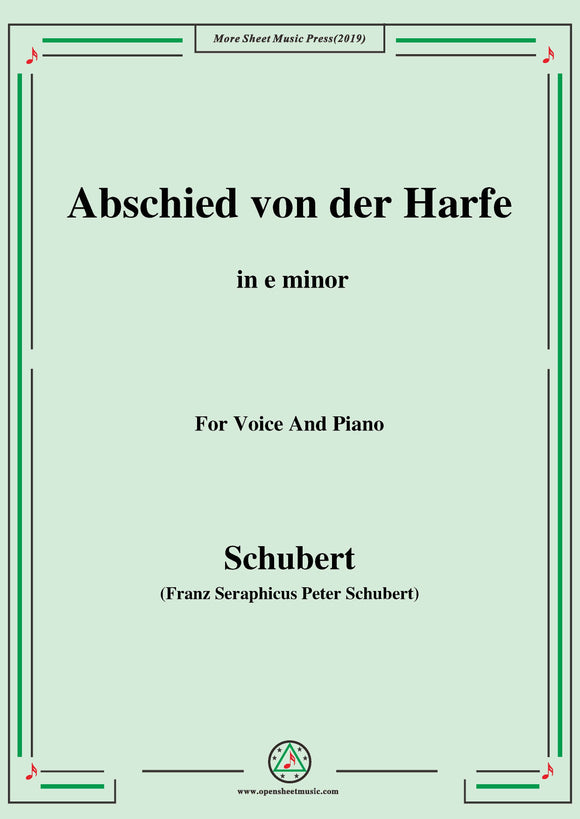 Schubert-Abschied von der Harfe