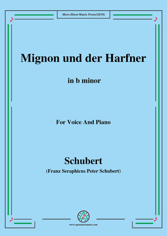 Schubert-Mignon und der Harfner (duet)