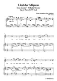 Schubert-Lied der Mignon,from 4 Gesänge aus 'Wilhelm Meister'