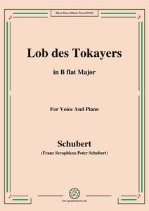 Schubert-Lob des Tokayers,Op.118 No.4