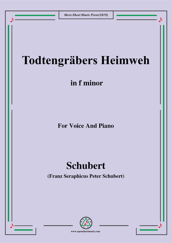 Schubert-Todtengräbers Heimweh