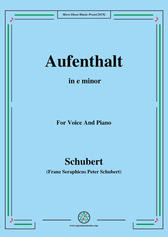 Schubert-Aufenthalt