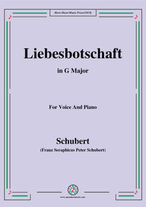 Schubert-Liebesbotschaft,from 'Schwanengesang(Swan Song)',D.957 No.1