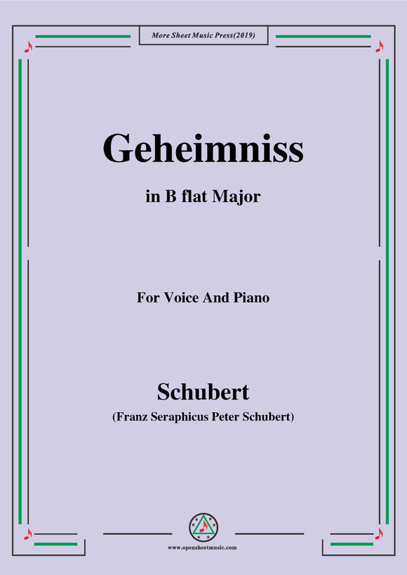 Schubert-Geheimniss(Mayrhofer)